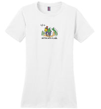 Labrador T-shirt - Better With A Lab - Hiking Lab Tee From Lab HQ 