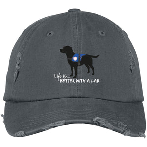 Black Lab Hat - Life Is Better With A Lab - Service Dog - Black Lab Hat From Lab HQ