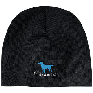 NEW LABRADOR RETRIEVER HATS - LIFE IS BETTER WITH A LAB WINTER BEANIE FROM LAB HQ