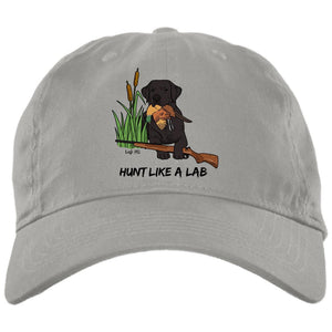 Black Labrador Retriever Ball Caps - Hunt Like A Lab Hunting Cap From Lab HQ