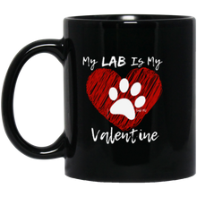 Yellow, Chocolate or Black Lab Coffee Mug - My Lab Is My Valentine From Lab HQ