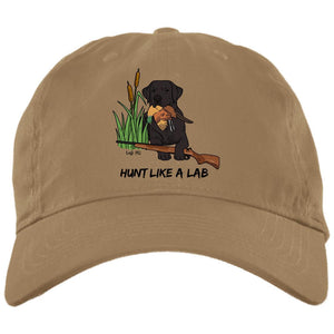 Black Labrador Retriever Ball Caps - Hunt Like A Lab Hunting Cap From Lab HQ