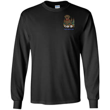 Chocolate Labrador Retriever T-Shirts For Duck Hunters At Live-Like-A-Lab.com - Long Sleeve - Black