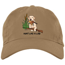 Yellow Labrador Retriever Ball Caps - Hunt Like A Lab Hunting Cap From Lab HQ