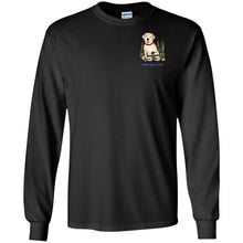 Yellow Labrador Retriever T-Shirts -Live-Like-A-Lab.com - Duck Hunters - Long Sleeve Black
