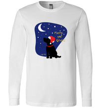 Black Labrador T-shirt - Merry And Bright Christmas Lab Tee From Lab HQ