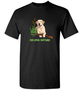 Second Nature - Yellow Lab Shirt - Duck Hunting From Lab HQ