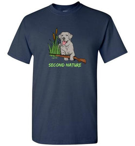 Second Nature - Silver Lab Shirt - Duck Hunting From Lab HQ
