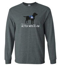 New Black Lab T-shirt - Service Dog - Life Is Better With A Lab T-shirt From Lab HQ