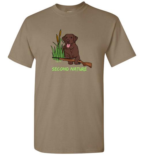 Second Nature - Chocolate Lab Shirt - Duck Hunting From Lab HQ